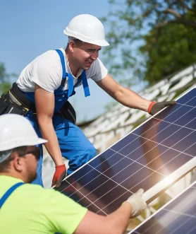 Solar panels close-up