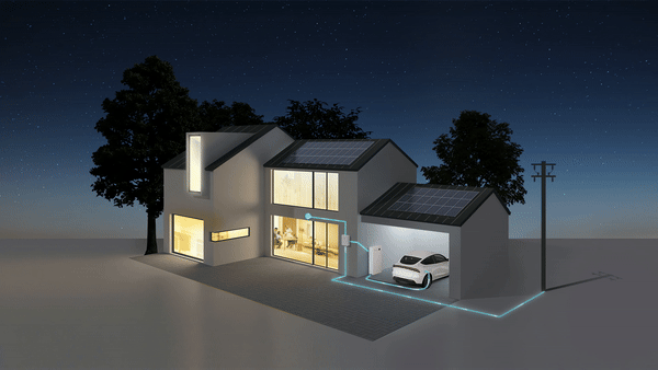Nighttime stored energy animation